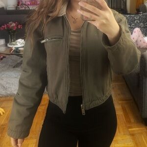 Abercrombie & Fitch Khaki Women's Utility Jacket